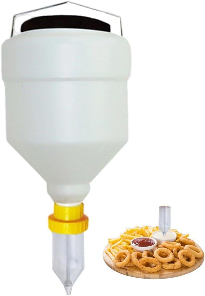 3.5l Hanging Squeeze Bottle for Sauce Large Capacity Ketchup Dispenser Space Saving Seasoning Storage Container