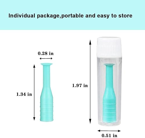 Miniatura 4 de Paquete de 10 removedor de lentes de contacto duro y herramienta de inserción, ventosa de émbolo RGP para lentes duras (verde)
