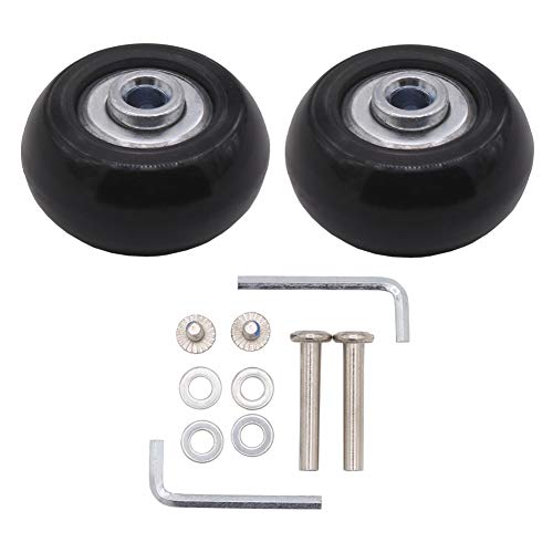 Luggage Suitcase Replacement Wheels with Screws Axles Repair Tool for Luggage Suitcase Trolley,Skate Replacement Wheels(Pack of 2)