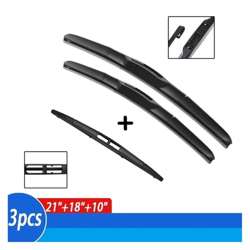 Parabrisas sin rayas con escobillas Swift Hatchback 2004-2010 juego de tres 2