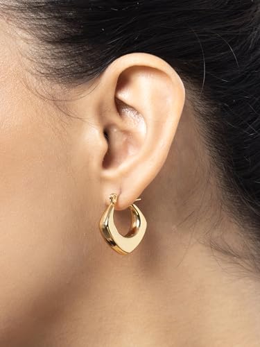 Image of Scintillare by Sukkhi Excellent Stainless Steel Round Hoop Earring Jewellery for Women & Girls|Anti Tarnish Jewellery|Gifts for Wife Girlfriend Mother Sister