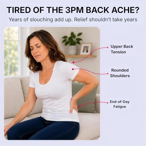 Image of Fit Geno Back Brace Posture Corrector for Women and Men, Shoulder Straightener, Adjustable Full Back Support, Upper and Lower Back Pain Relief - Scoliosis, Hunchback, Spine Corrector (XL, Plus Size)