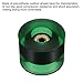 PATIKIL 60mm Longboard Wheels with Bearings ABEC-11, 4 Pack Street Wheels for Skateboards Cruiser Wheel Replacement 80A, Clear Green Golden