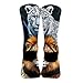 UTRSIFB Boy's Leisure Sports Socks, All Season Stockings, Soft Fashion Breathable Dress Decor Boots Socks Tiger Leopard Lion