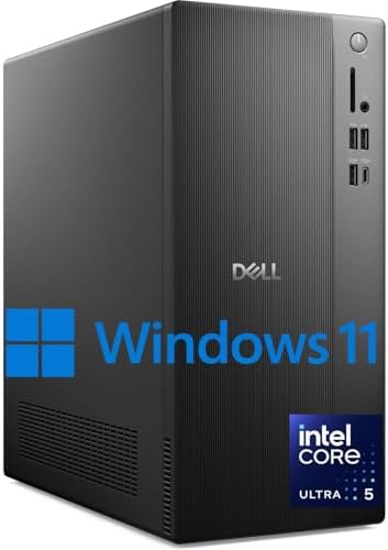 Dell New Optiplex Business Desktop - Intel Ultra 5-225(10 Core, 10 Threads), 32GB DDR5 RAM, 1TB PCIe SSD, Ultra-Quiet Design, Dual 4K Monitor Support, KB & Mouse, Windows 11