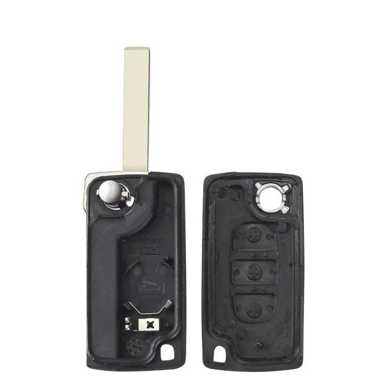 Suitable for 1PCS New for Citroen C4 C5 C6 C8 Xsara Picasso Peugeot 107 207 307 308 CE0536/0523 Remote Car Key Ask/FSK 434Mhz(Light VA2 CE0523,Ask)