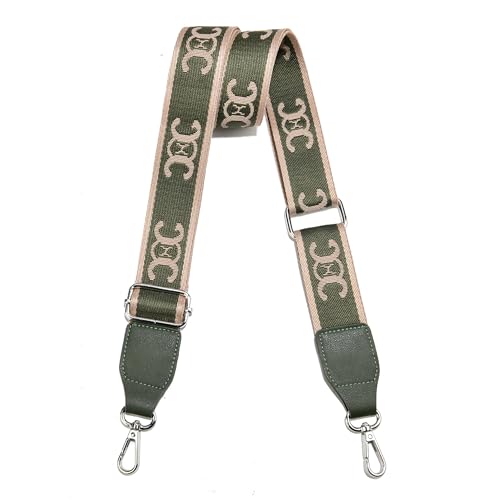Image of Purse Straps Replacement Crossbody, Universal Wide Shoulder Strap for Bags Adjustable Straps for Handbags (Silvery Hardware)
