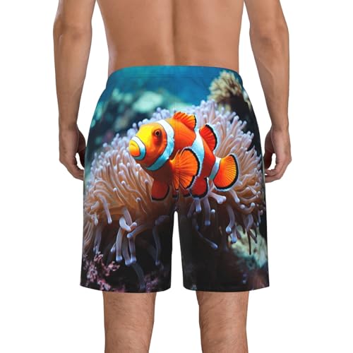 Men's Swim Trunks Quick Dry Board Shorts Mens Bathing Suit Swimsuits Clown Fish Beach Shorts with Pockets4