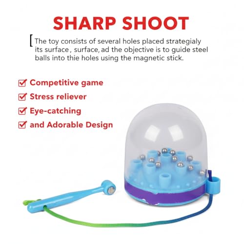 Image of Asian Sharp Shooter Magnetic Ball Toy for Kids - Educational Focus & Coordination Game | Indoor Magnetic Target Shooting Toy for Boys & Girls Age 3-7 | Fun Skill-Building Hand-Eye Training
