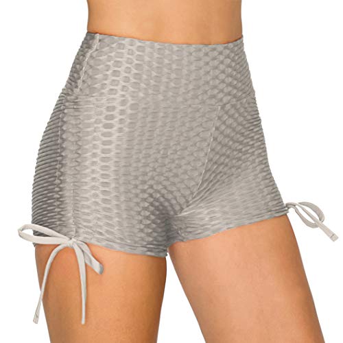 Image of ALWAYS Women's Honeycomb Compression Shorts - High Waist Slimming Butt Lift Textured Workout Shorts