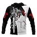 Męskie Bluzy Z Nadrukiem 3D Templariuszy Średniowieczna Zbroja Krzyżowcy Krucjaty Cosplay Harajuku Jesus Kurtka Sweter Unisex Dres,White hoodie,7XL