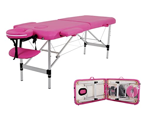 Portable Massage Table, 73" Aluminium, Height Adjustable (23-31")...