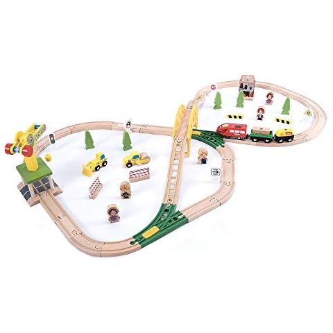 wuuhoo® Holzeisenbahn Paulchen im Set für Kinder - Spielzeugeisenbahn aus Holz Cover