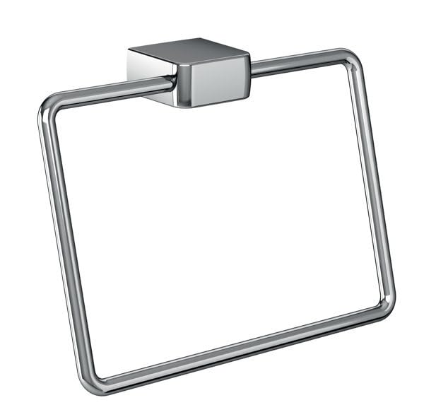Emco Trend 025500100 Hand Towel Ring for Bathroom and Guest Bathroom Dimensions 190 x 136 mm Chrome, Normal - Image 2