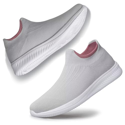 Image of vibdiv Pull-on Shoes Women Sock Sneakers Casual Lightweight Walking Jogging Yoga Indoor Outdoor Travel