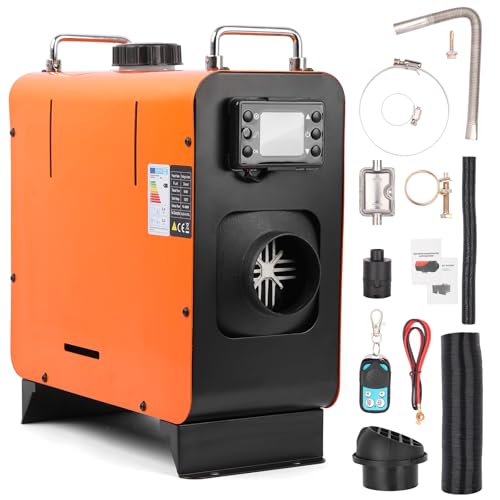 Anveltech Riscaldatore ad‘aria diesel da 5 kW, riscaldatore d'aria diesel tutto in uno da 12 V con display LCD e telecomando,controllo termostatico intelligente,adatto per furgoni, camper, interni