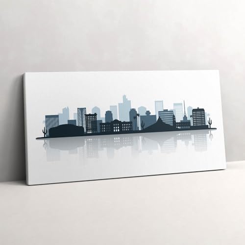 Murale d'art Ville de Phoenix : Peinture murale d'exception 100x50cm