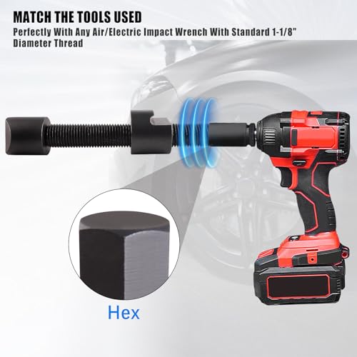 Image of Dual Wheel Separator Tool Kit, One-Piece Pusher Wheel Hub Removal Tool, Fits Most Truck, Bus, Van or Trailer That Has Dual Steel Wheels
