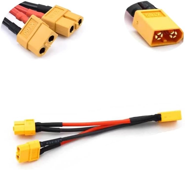 100mm T Plug/XT60/XT30 Parallel Battery Connector Cable