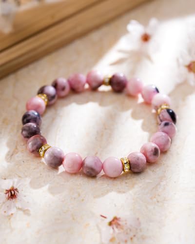 Beaded Bracelets for Women, Healing Anxiety Relief Crystal Chakra Bead Bracelet, Stress Relief Stretch Bracelet Birthday Gifts For Women2