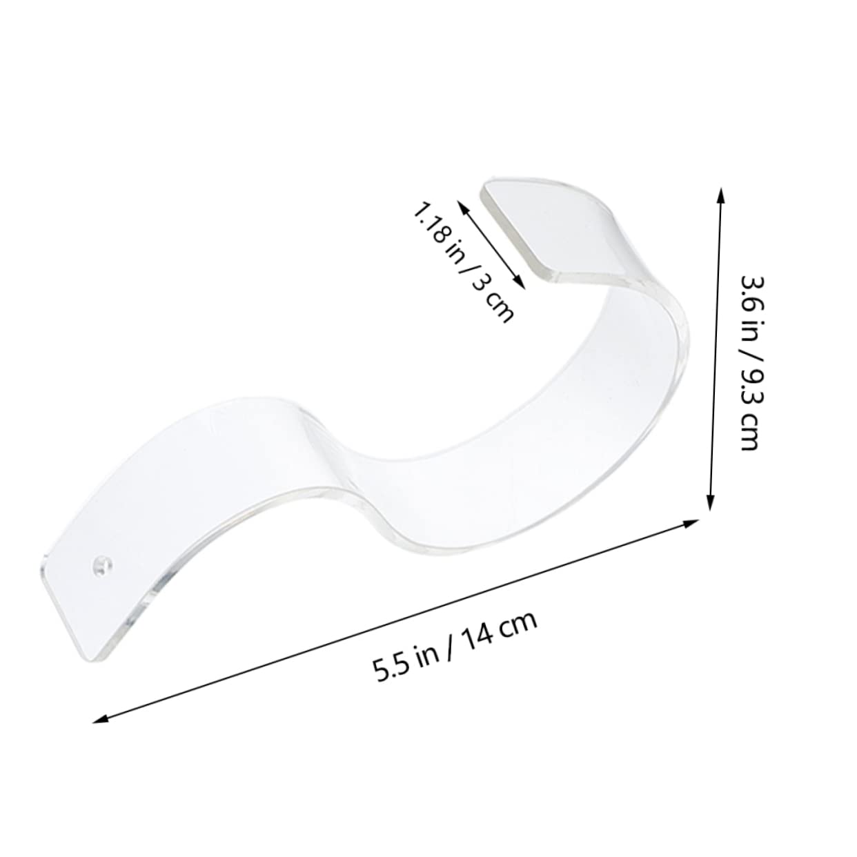 ABOOFAN 5pcs Acrylic Belt Display Stands Belt Hanger for Closet Storage Racks Belt Organizers for Home Store Wardrobe Easy to Assemble Belt Brackets