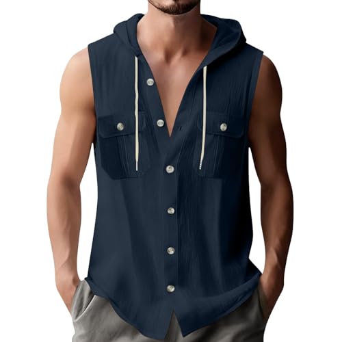 Chemise Hawaiienne Homme Orange en Lin pour des Vacances Décontractées