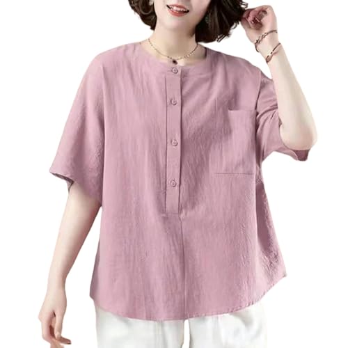 T-Shirt Surdimensionné Femmes Manches Courtes Coupe G-M Légère et Confortable