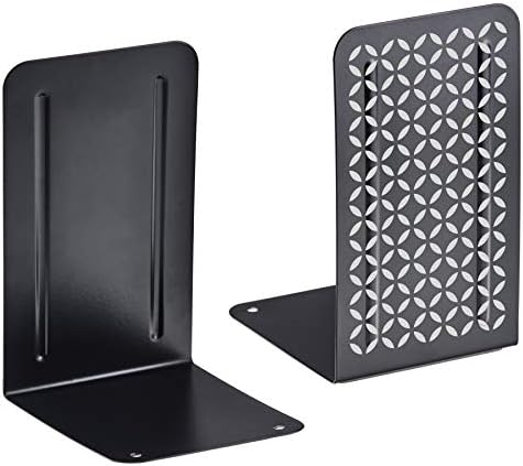 Acrimet Suporte para Livros, Metal, 1 Par, Bibliocanto Preto Deta...