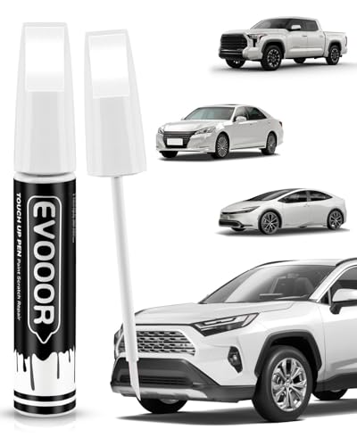 Image of 070 Blizzard Pearl Tricoat Touch Up Paint Compatible with Toyota Exact Match 2 in 1 Touch up Paint for Chips and Nicks Repair
