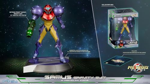 Samus Gravity Suit Metroid Prime estatua de colección First4Figures acabado premium 6