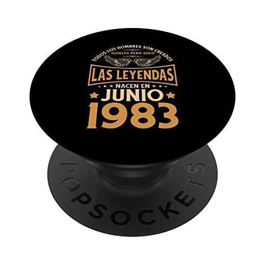 Cumpleaños Hombre Regalos Las Leyendas Junio 1983 PopSockets PopGrip Intercambiable