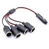 4-Wege-Zigarettenanzünder-Adapterteiler.