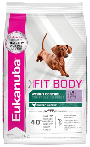 Eukanuba Fit Body Weight Control Small Breed Adult Dry Dog Food, 15 lb Bag