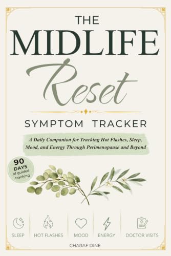 Image of The Midlife Reset Symptom Tracker: A Daily Companion for Tracking Hot Flashes, Sleep, Mood, and Energy Through Perimenopause and Beyond