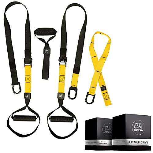 Home Suspension Training Kit â€“ Suspension Trainers - 2 Adjustable Suspension Straps with Handles, 2 Extension Straps, Door Anchor â€“ Supports Up to 400 Lbs