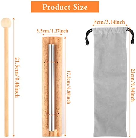 Energy Chime Bars Wooden Percussion Chime Instruments With Mallet And a Storage Bag Single Tone Chime Healing Sound For Meditation Yoga Healing Music Prayer Kids Musical Toy