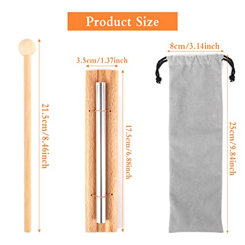 Energy Chime Bars Wooden Percussion Chime Instruments With Mallet And a Storage Bag Single Tone Chime Healing Sound For Meditation Yoga Healing Music Prayer Kids Musical Toy - 6