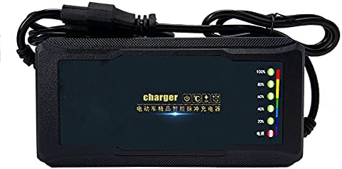 60V 20H Electric Bike Charger Electric Scooter Charger Lead Acid Battery Short Circuit Protection Universal T Port Plug