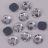 DS-31224 Lead AAA 6mm 8mm Crystal Clear Classical Square Iron On Crystal Stones/Flat Back Fix Rhinestones - (Size: 6mm/ Q'ty: 144Pcs)