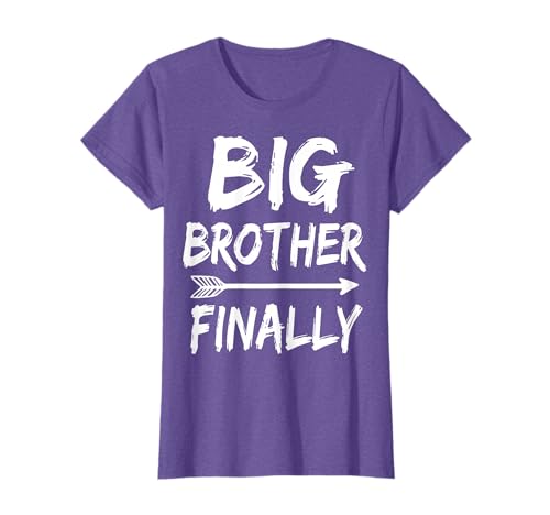Big Brother Finally Novelty Tshirt for Boys & Older Brothers T-Shirt