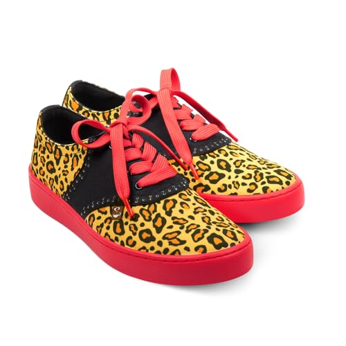 Image of Hot Chocolate Design All-Day Women's Lace-Up Sneakers | Canvas Upper, Cushioned Footbed with Arch Support, Flexible Rubber Outsole, Vegan Construction, Casual Everyday Sneakers
