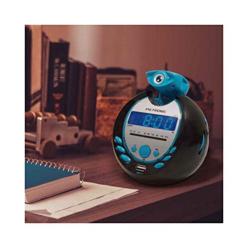 Metronic Sportsman 477016 Radiowekker met USB-aansluiting, zwart en blauw - Image 5