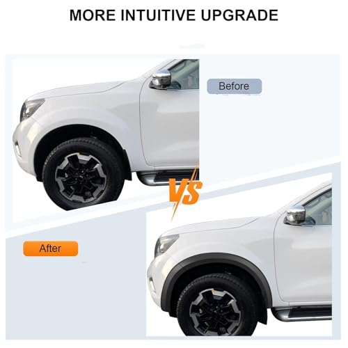 Guardabarros negro mate para Nissan Navara Frontier 2015-2020 3
