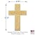 Detailed Word Cross Wood Cutout, Available in Multiple Sizes and Thicknesses (Small 4.25" x 6.25" (Package of 10), 1/8" Baltic Birch Plywood)