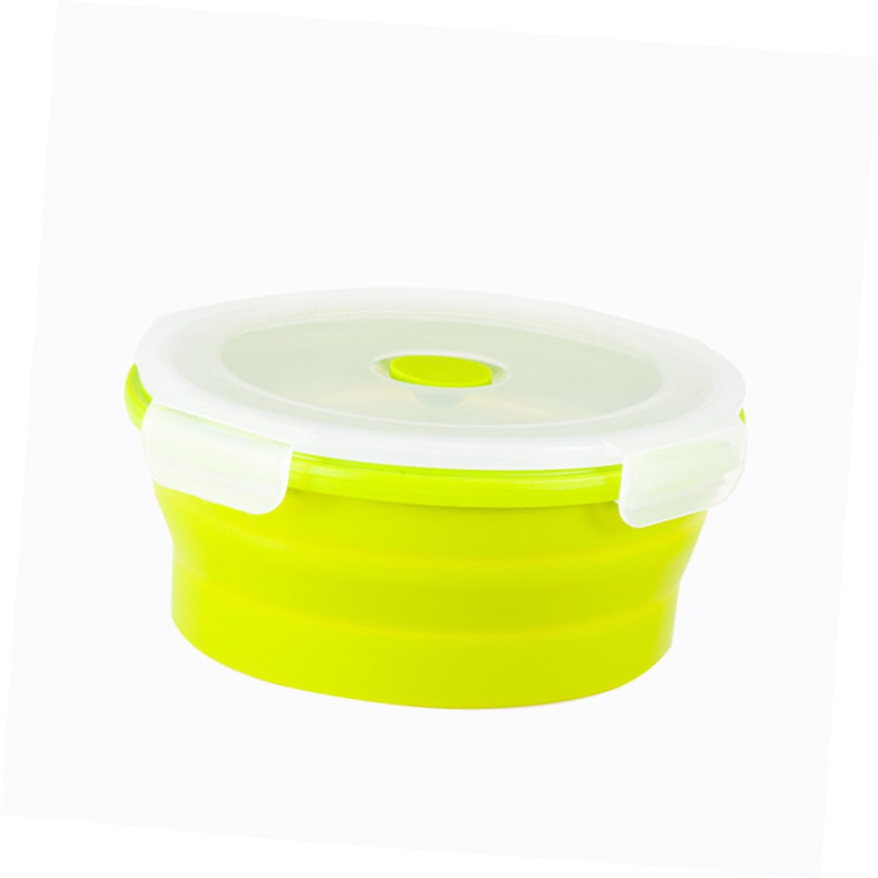Contenitori per Alimenti Capacità 400ml-1200ml in Silicone Pieghevoli Set 4 Pezzi Resistenti al Microonde Colore Casuale per Picnic e Uso Quotidiano