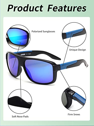 GLINDAR Occhiali da Sole Polarizzati Retrò Uomo