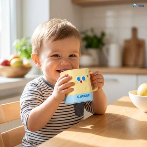 Image of FunBlast Milk Mug for Kids - 410 Ml; Unbreakable Mug for Kids, Milk Mugs for Kids Unbreakable - Milk Drinking Cup for Kids (Pack of 1)
