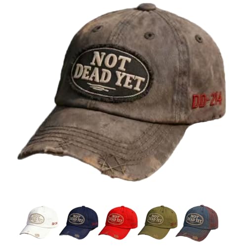 Veteran Hats Not Dead Yet Hat Embroidered DD-214 Baseball Cap Vintage Adjustable Baseball Hats for Military Veterans