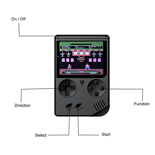 Honorall Retro Handheld Game Console Emulador Embutido 168 Jogos de Vídeo Game Player Handheld para