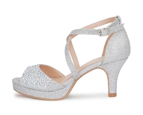 Soda Rhinestone heel sandals for Girls/kids